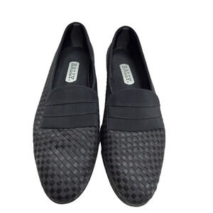 Bally Men’s Black Leather Dress Shoes 10D Basket Weave Toe Luxury Italian